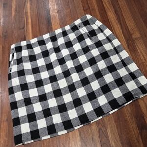 Talbots Wool Blend Buffalo Plaid  Women's Skirt Lined Plus Size 20W